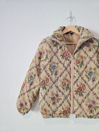 Floral Zip Up Jacket (XS/S)