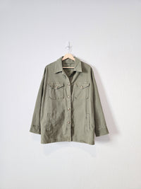 Aerie Green Button Up Jacket (M)