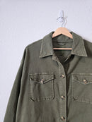 Aerie Green Button Up Jacket (M)