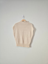 NEW Textured Mock Neck Sweater (S)