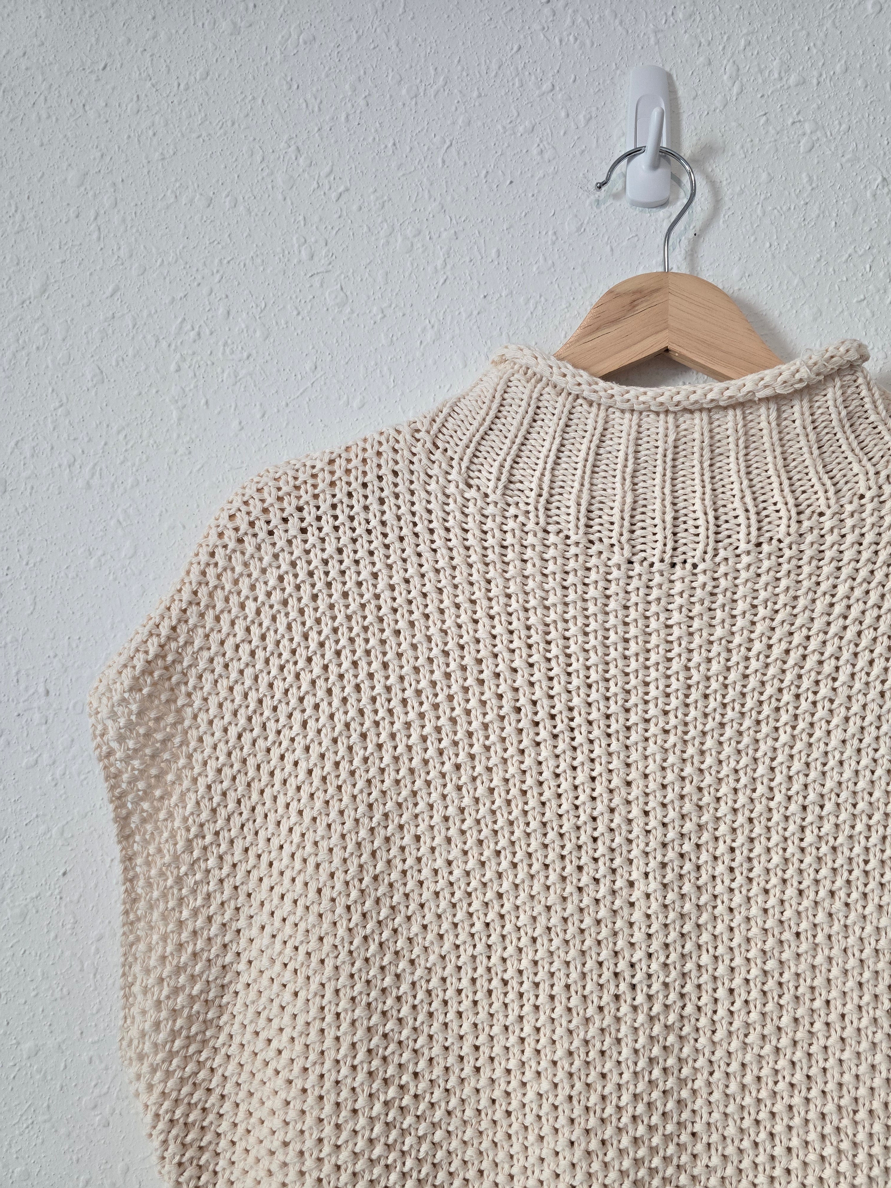 NEW Textured Mock Neck Sweater (S)