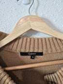 Quince Camel Cotton Sweater (L)