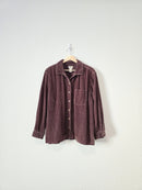 LL Bean Chocolate Cord Button Up (XLP)