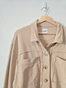 Neutral Button Up Shacket (M)