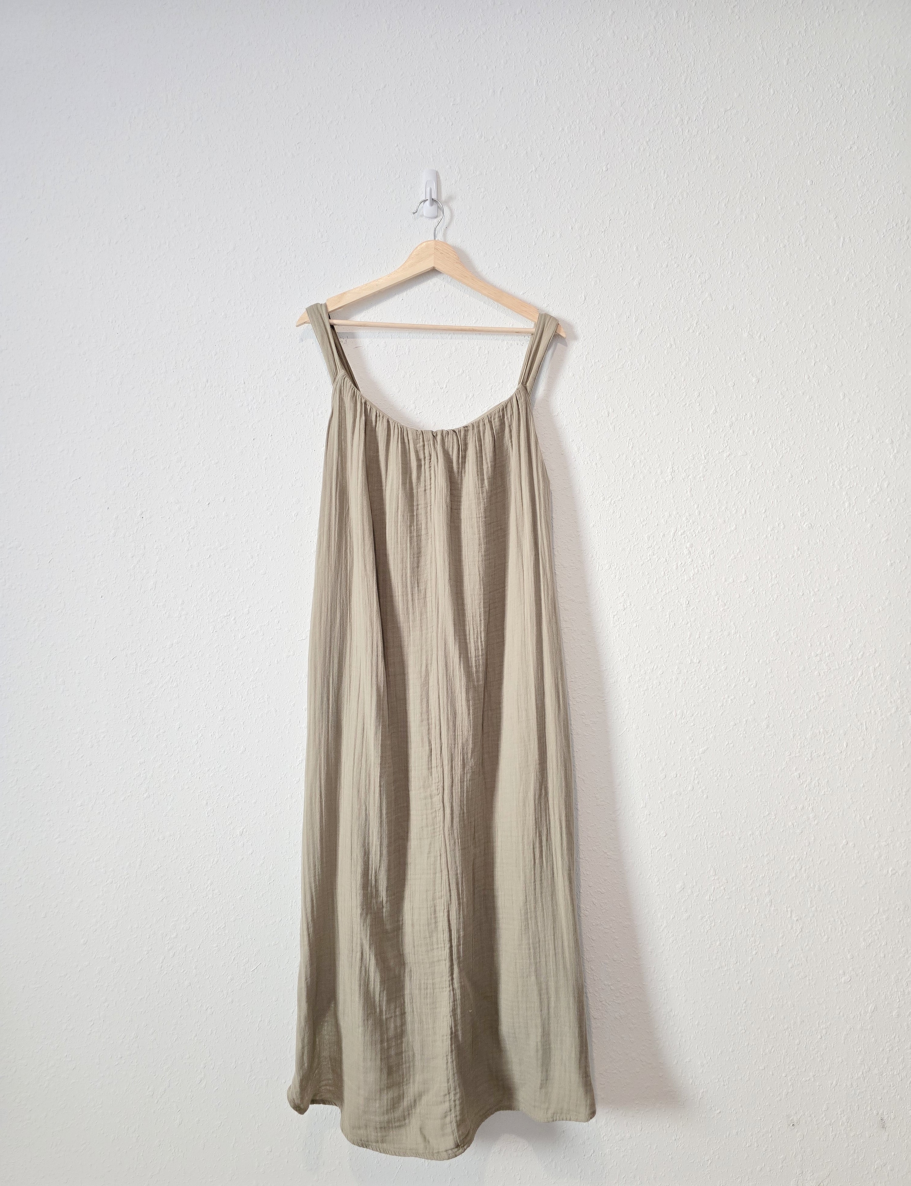 NEW Green Gauze Maxi Dress (XL)