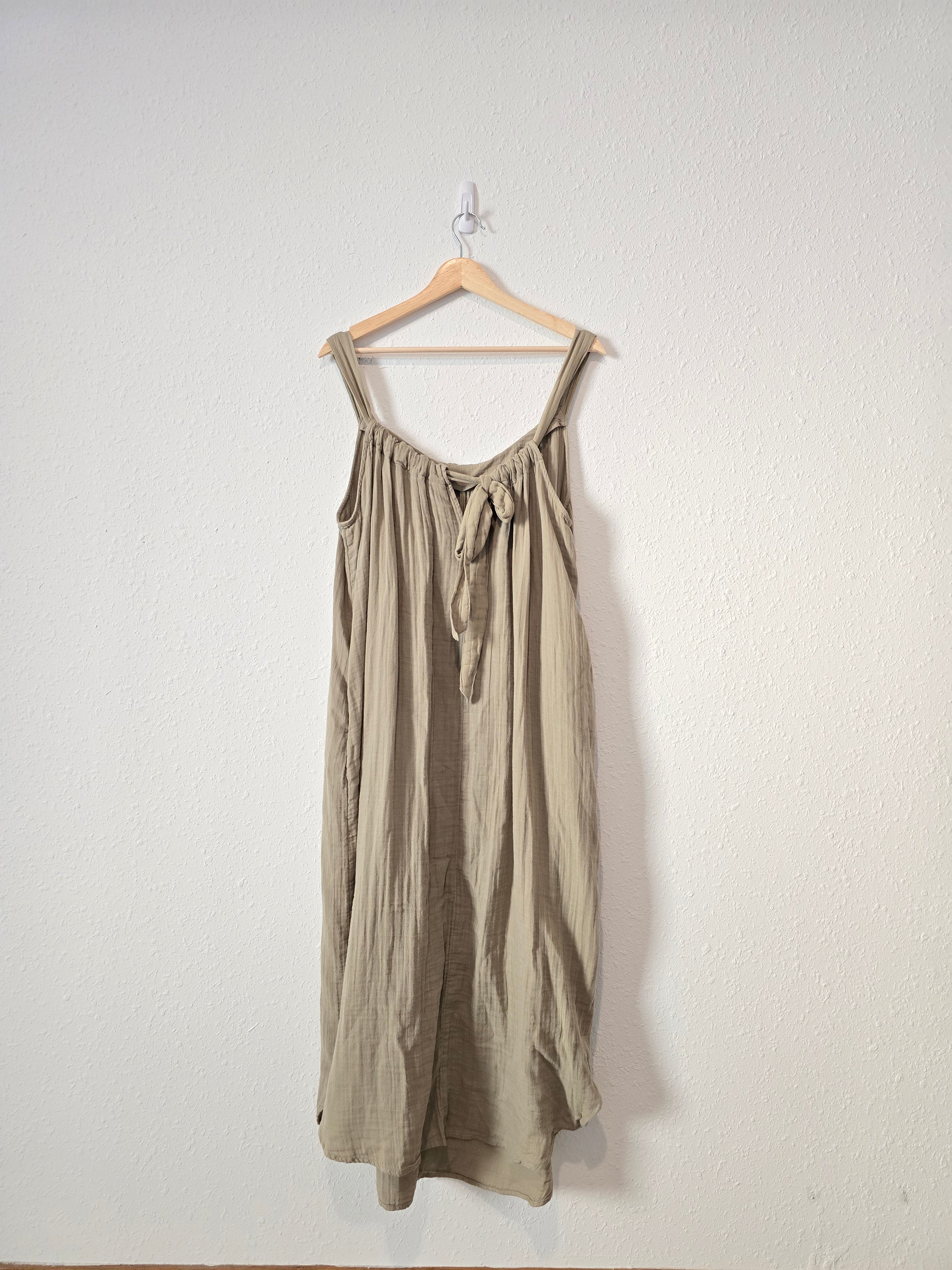 NEW Green Gauze Maxi Dress (XL)