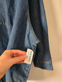 NEW Cotton Denim Button Up (4X)