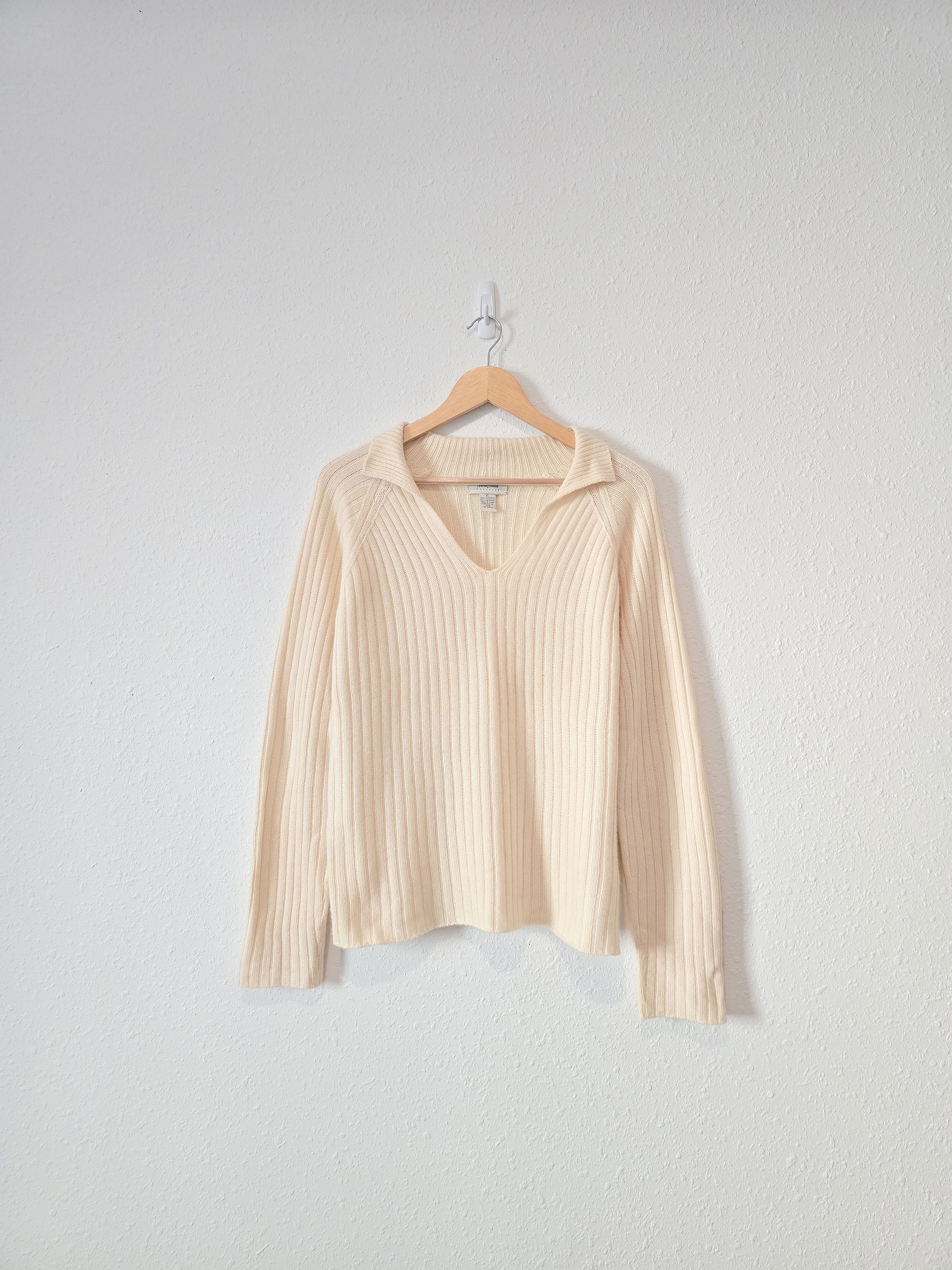 Vintage Collared Cashmere Sweater (XL)