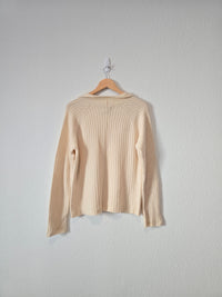 Vintage Collared Cashmere Sweater (XL)