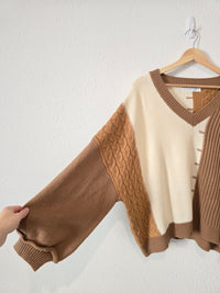 Altar'd State Colorblock Sweater (L)