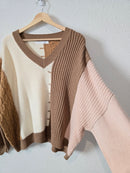 Altar'd State Colorblock Sweater (L)