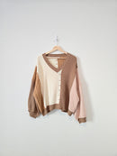 Altar'd State Colorblock Sweater (L)