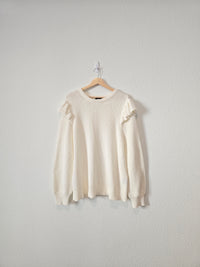 Organic Cotton Ruffle Sweater (1X)