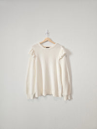 Organic Cotton Ruffle Sweater (1X)