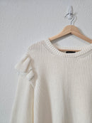 Organic Cotton Ruffle Sweater (1X)