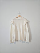 Organic Cotton Ruffle Sweater (1X)