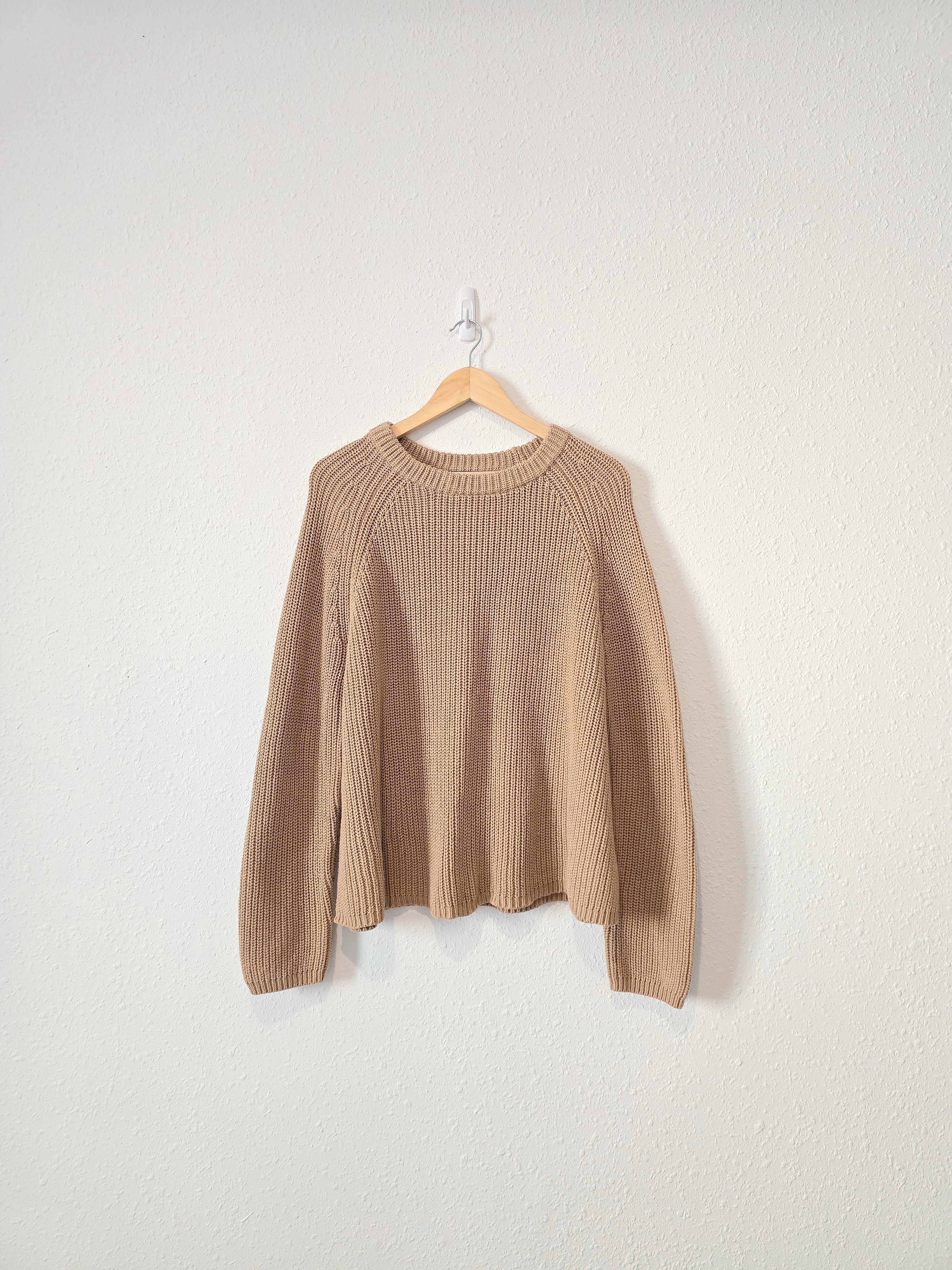 Quince Cotton Ribbed Sweater (XL)