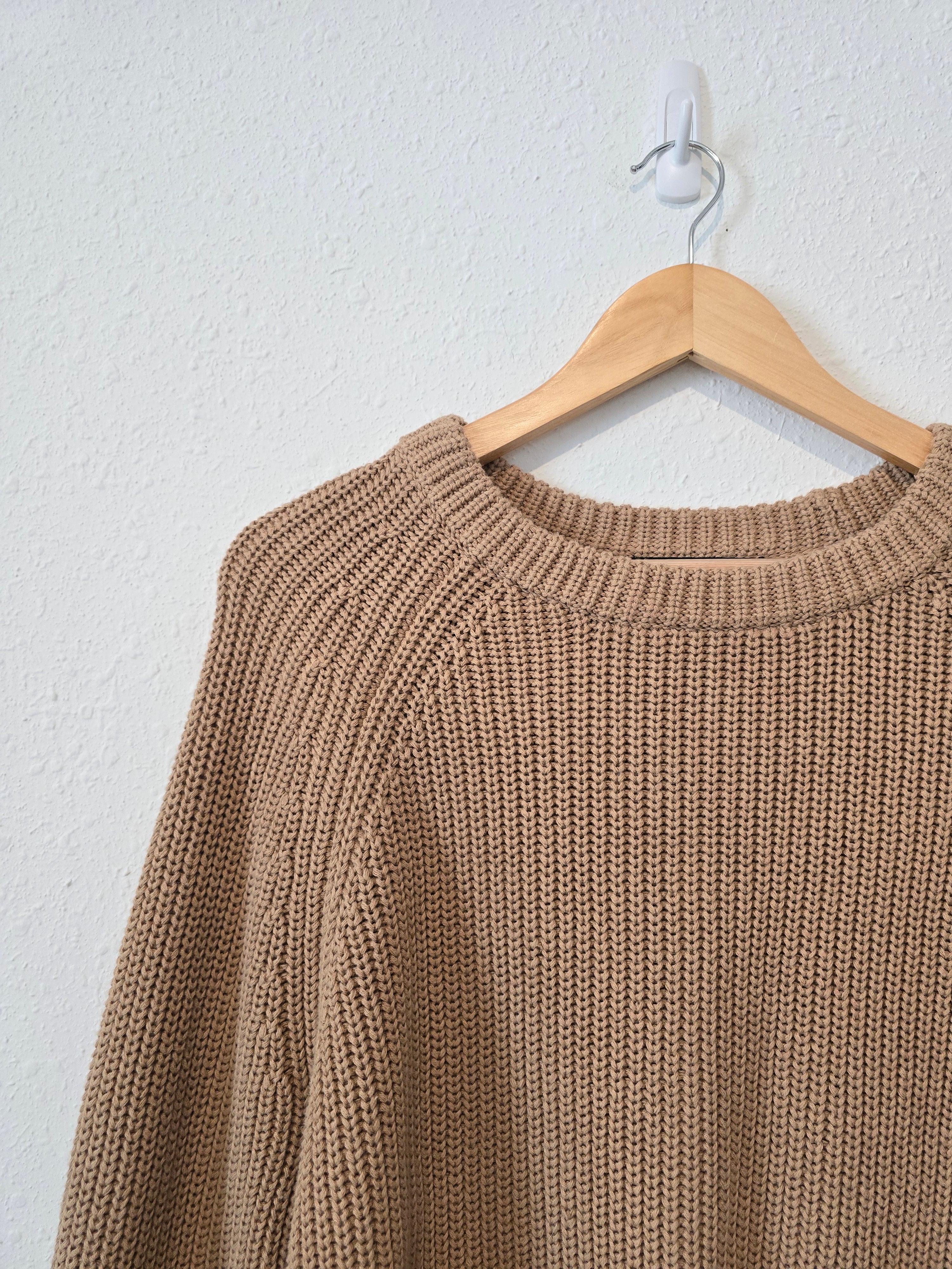 Quince Cotton Ribbed Sweater (XL)