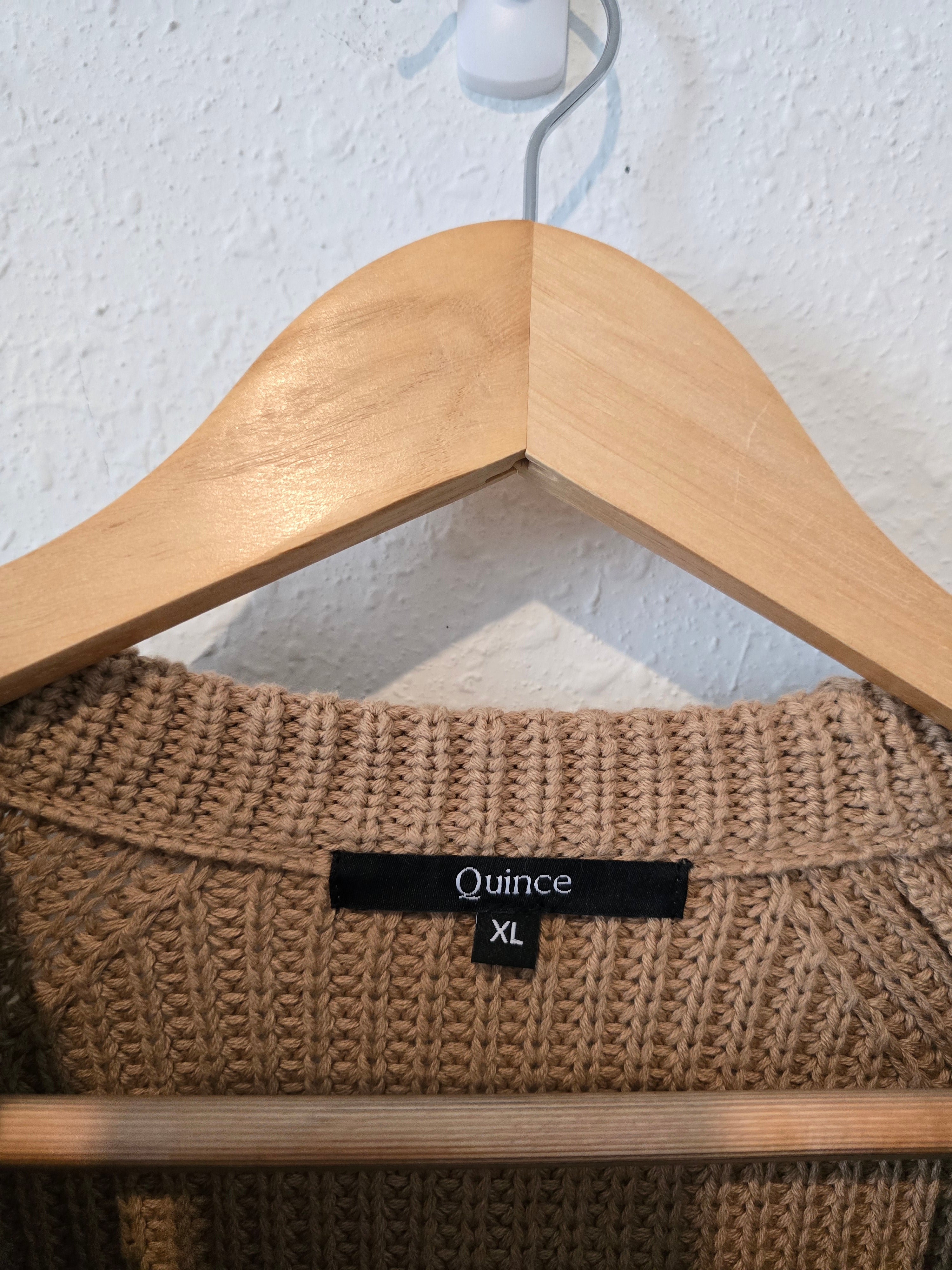 Quince Cotton Ribbed Sweater (XL)