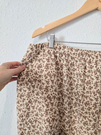 Brown Floral Maxi Skirt (XL)