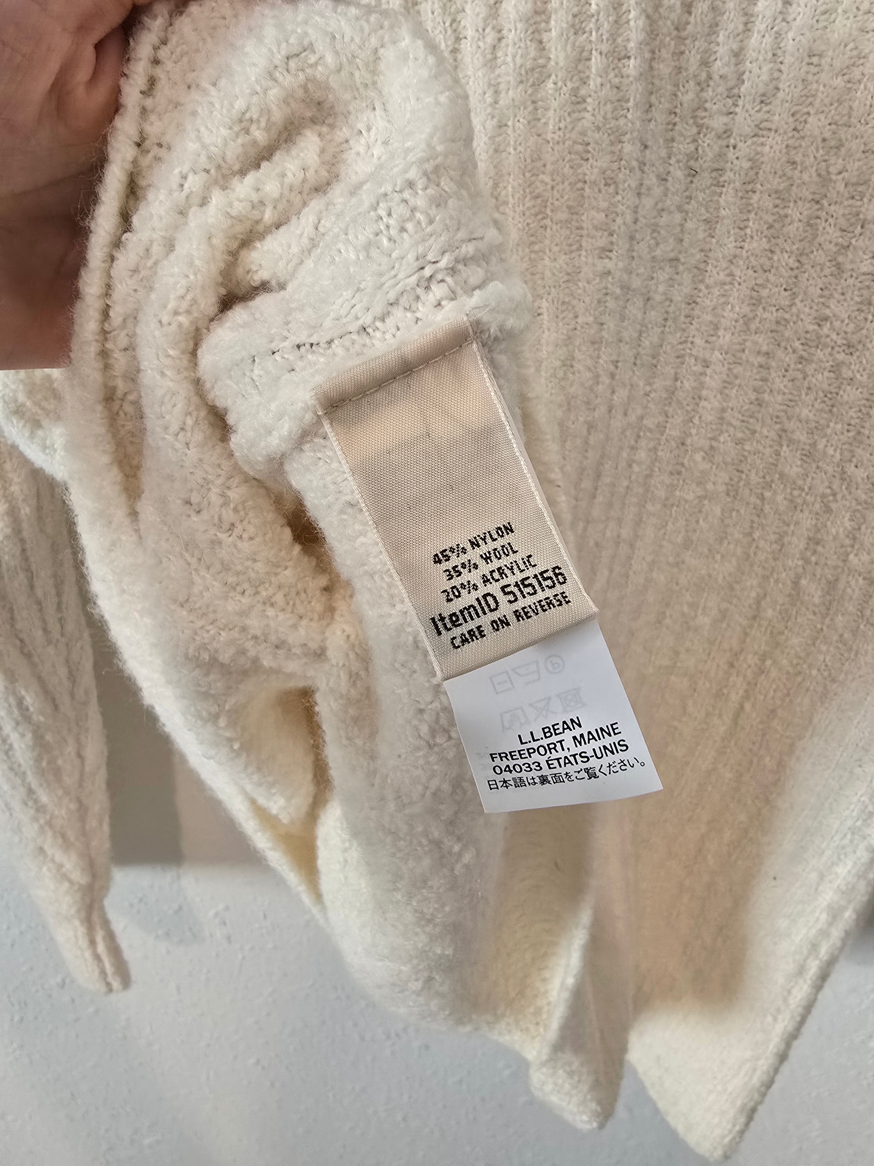 LL Bean Wool Knit Quarter Zip (XL)