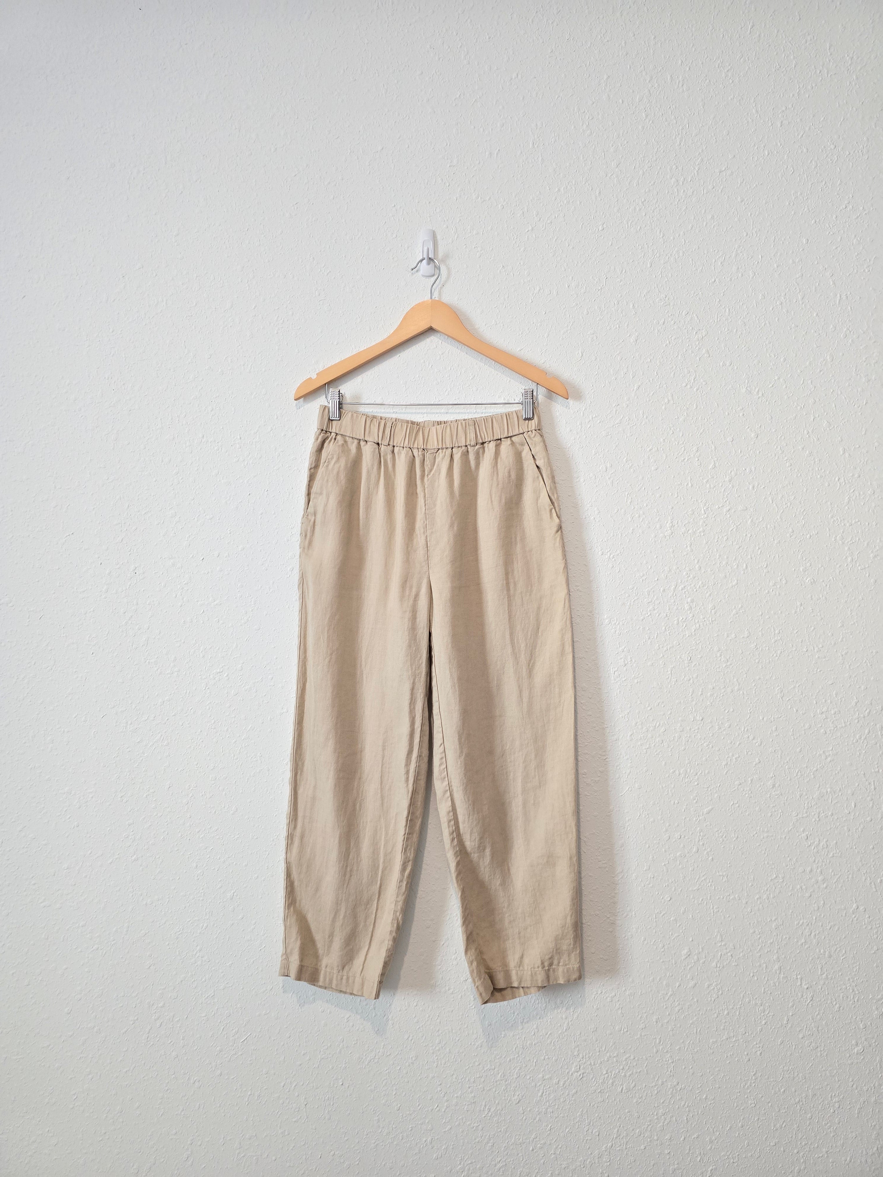 Quince Linen Straight Pants (S)