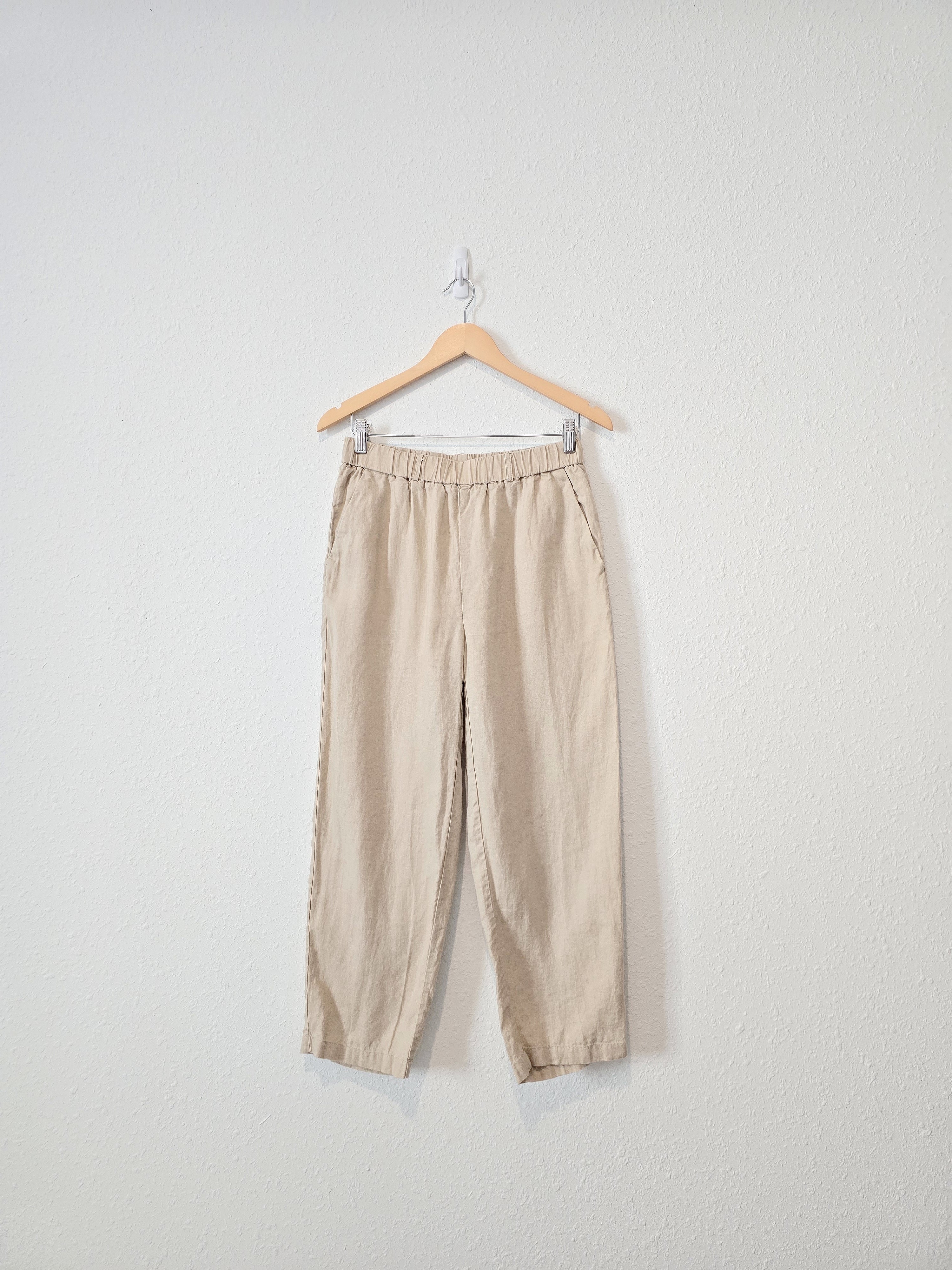 Quince Linen Straight Pants (S)