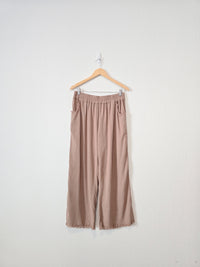 Umgee Linen Wide Leg Pants (L)