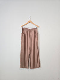 Umgee Linen Wide Leg Pants (L)