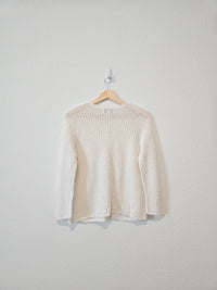 Vintage Crochet Knit Sweater (XL)