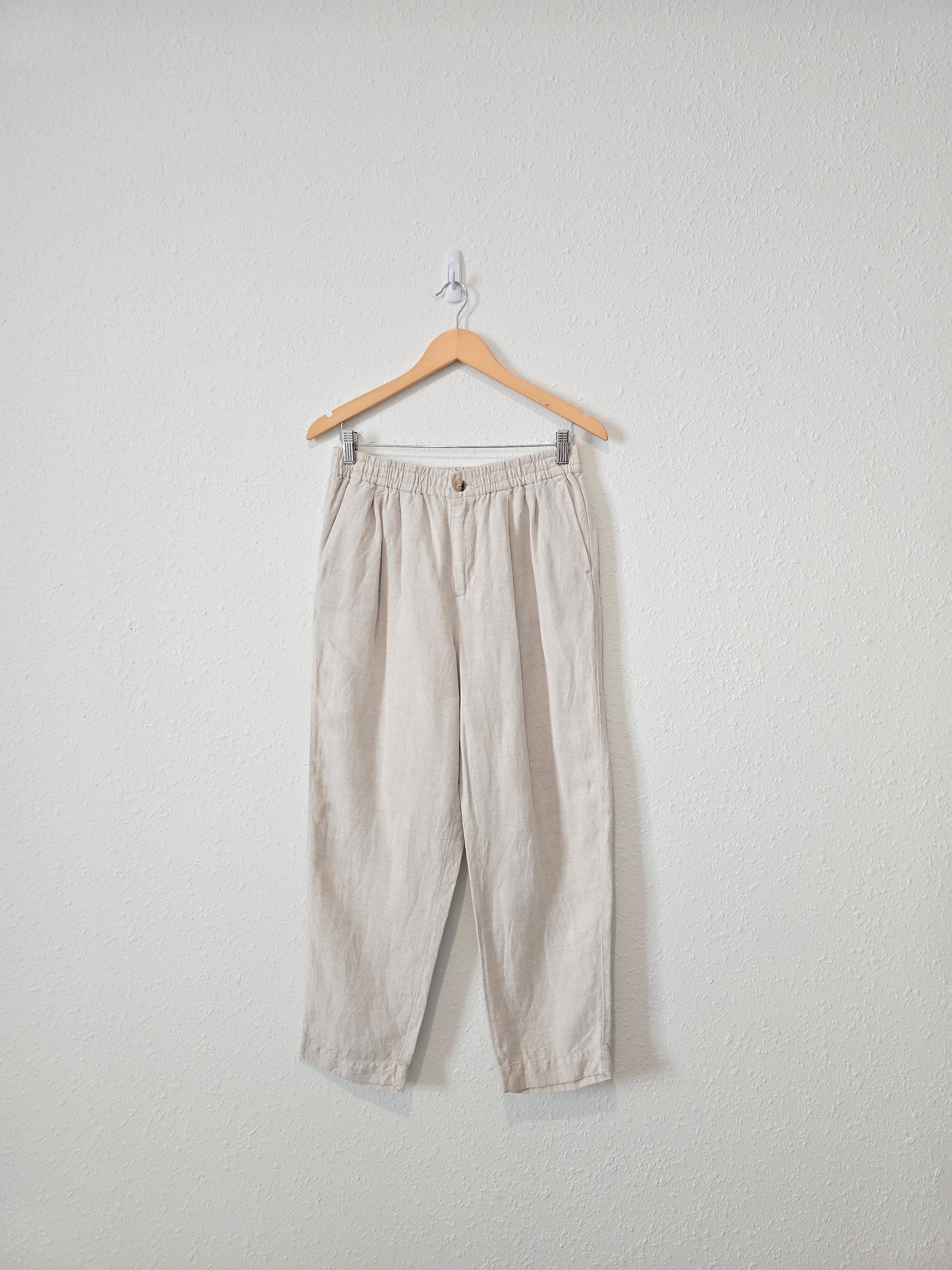 Madewell Linen Straight Pants (S)