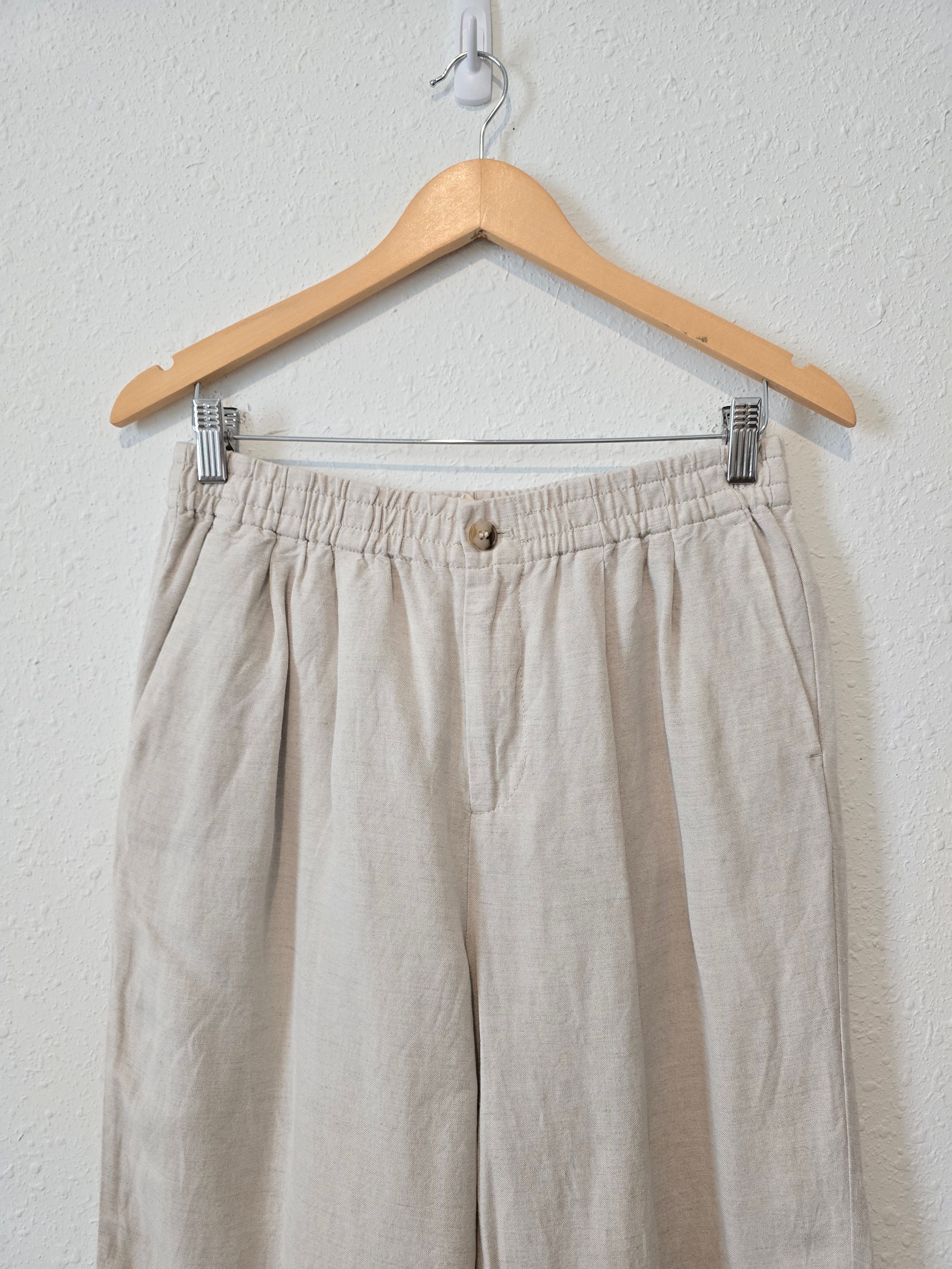 Madewell Linen Straight Pants (S)