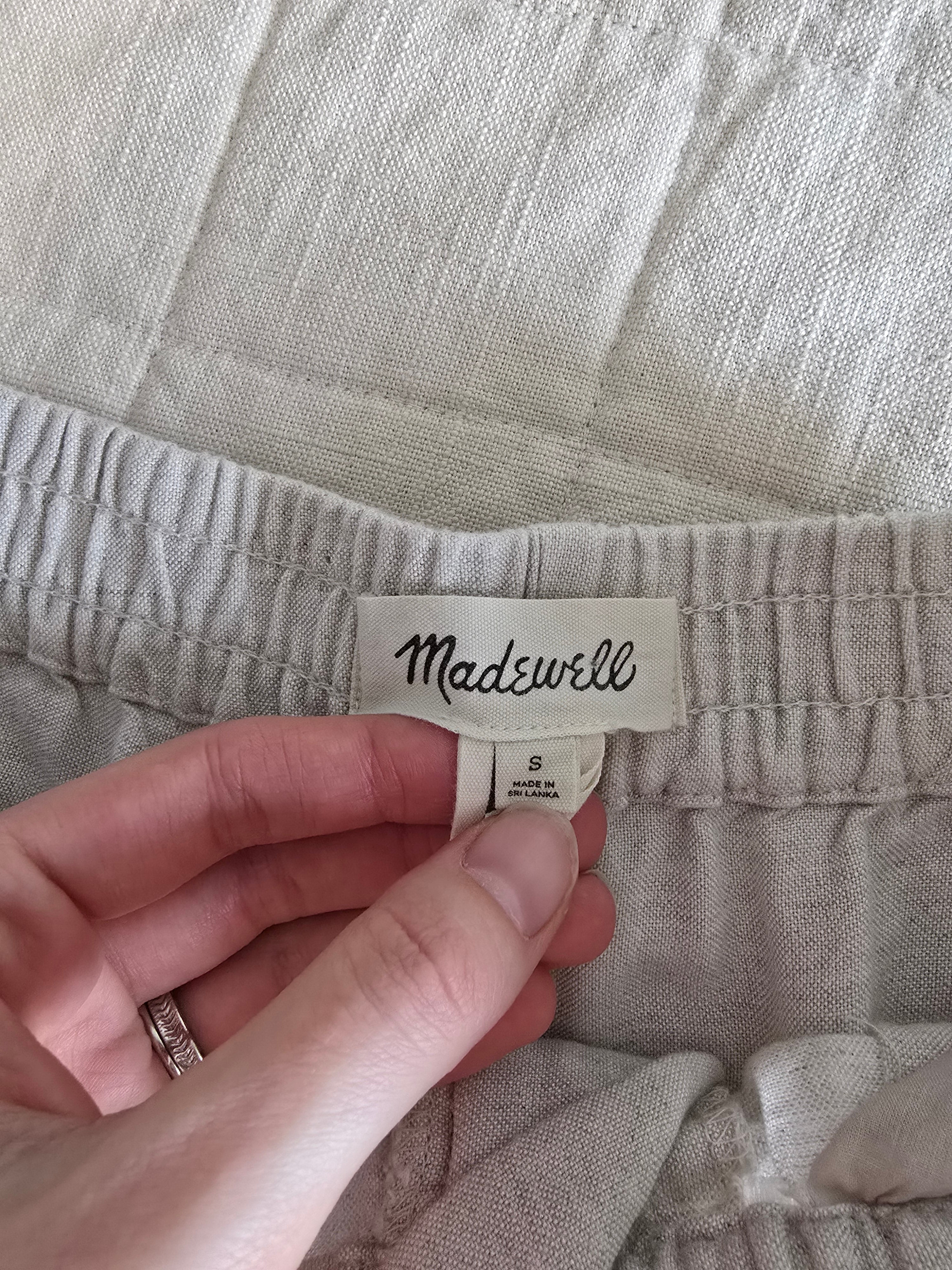 Madewell Linen Straight Pants (S)