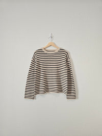 Striped Wool Blend Sweater (XS)