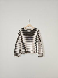 Striped Wool Blend Sweater (XS)