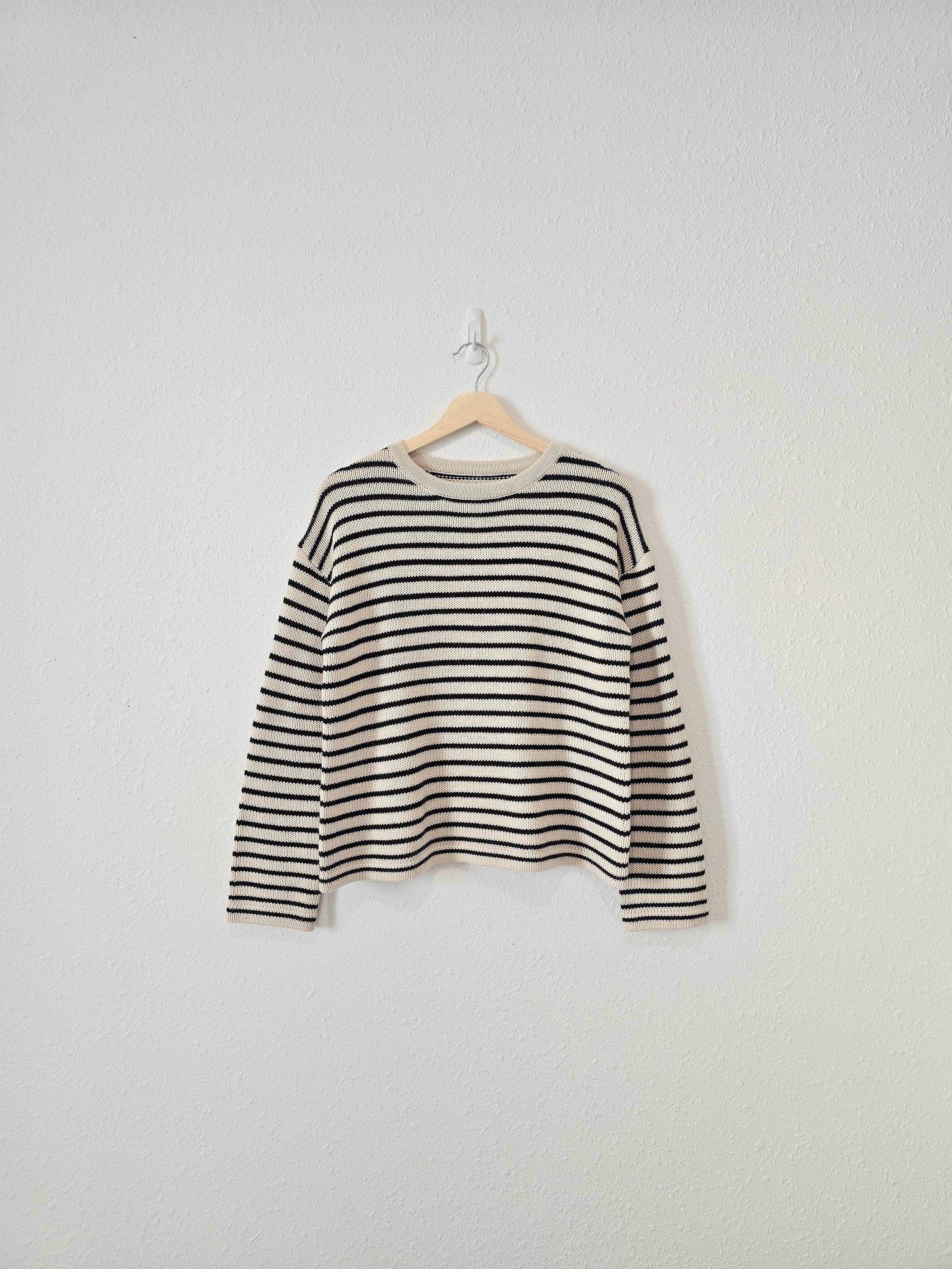 Striped Wool Blend Sweater (XS)