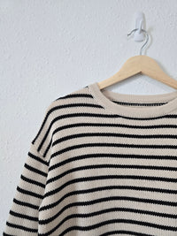 Striped Wool Blend Sweater (XS)