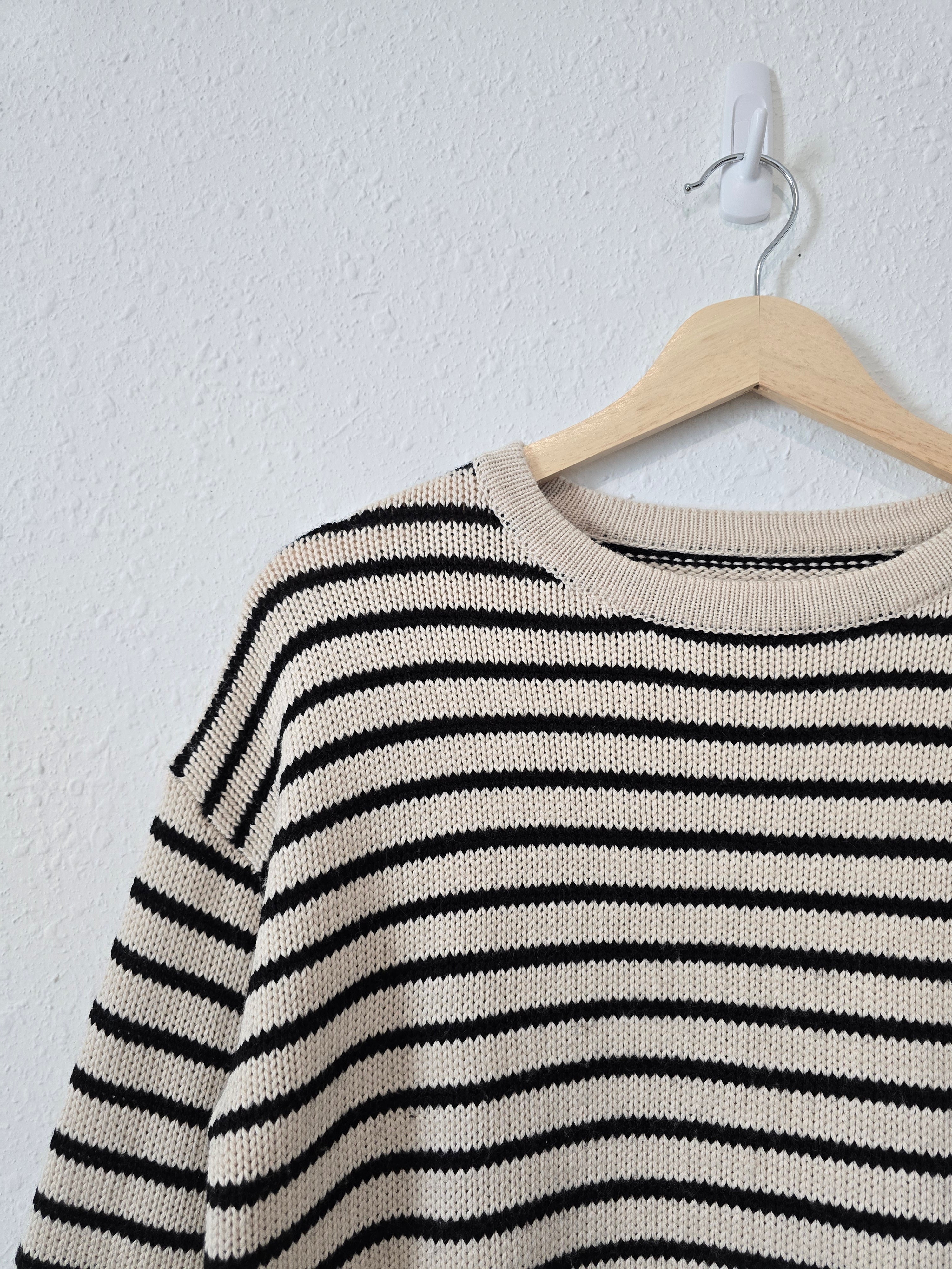 Striped Wool Blend Sweater (XS)