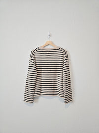 Striped Wool Blend Sweater (XS)