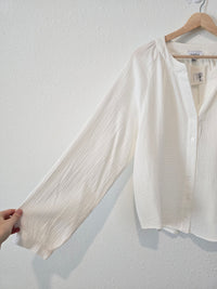 NEW Evereve White Gauze Top (L)