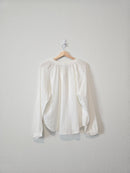 NEW Evereve White Gauze Top (L)