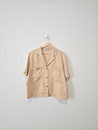 Everlane Linen Button Up Top (M)