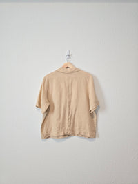 Everlane Linen Button Up Top (M)