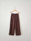 BDG Brown Cord Wide Leg Pants (XS)