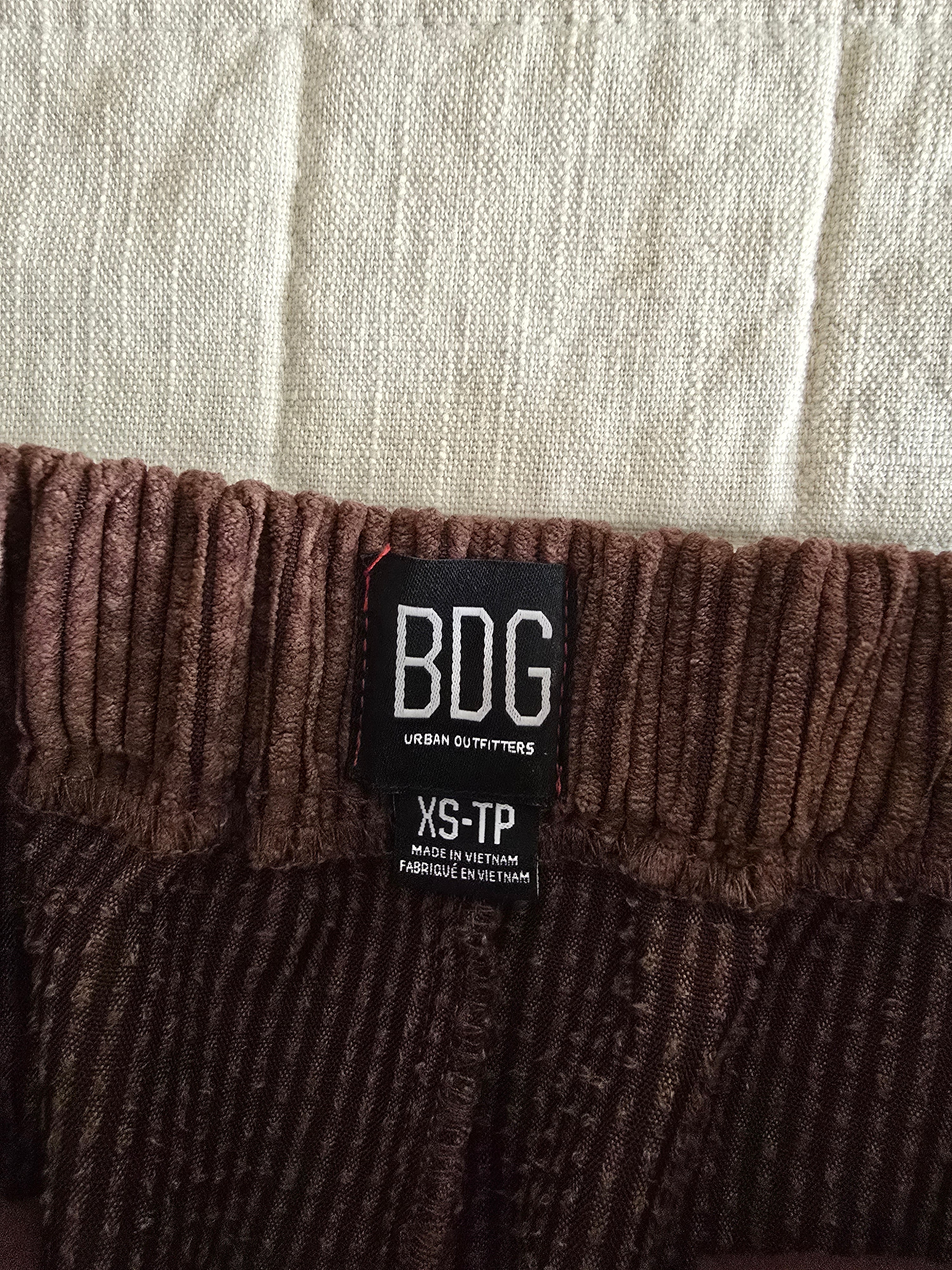 BDG Brown Cord Wide Leg Pants (XS)