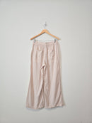 Striped Wide Leg Linen Pants (M)