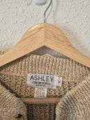 Vintage Cotton Henley Sweater (L)