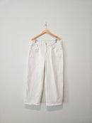 Madewell White Wide Leg Jeans (14W)