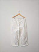 Madewell White Wide Leg Jeans (14W)