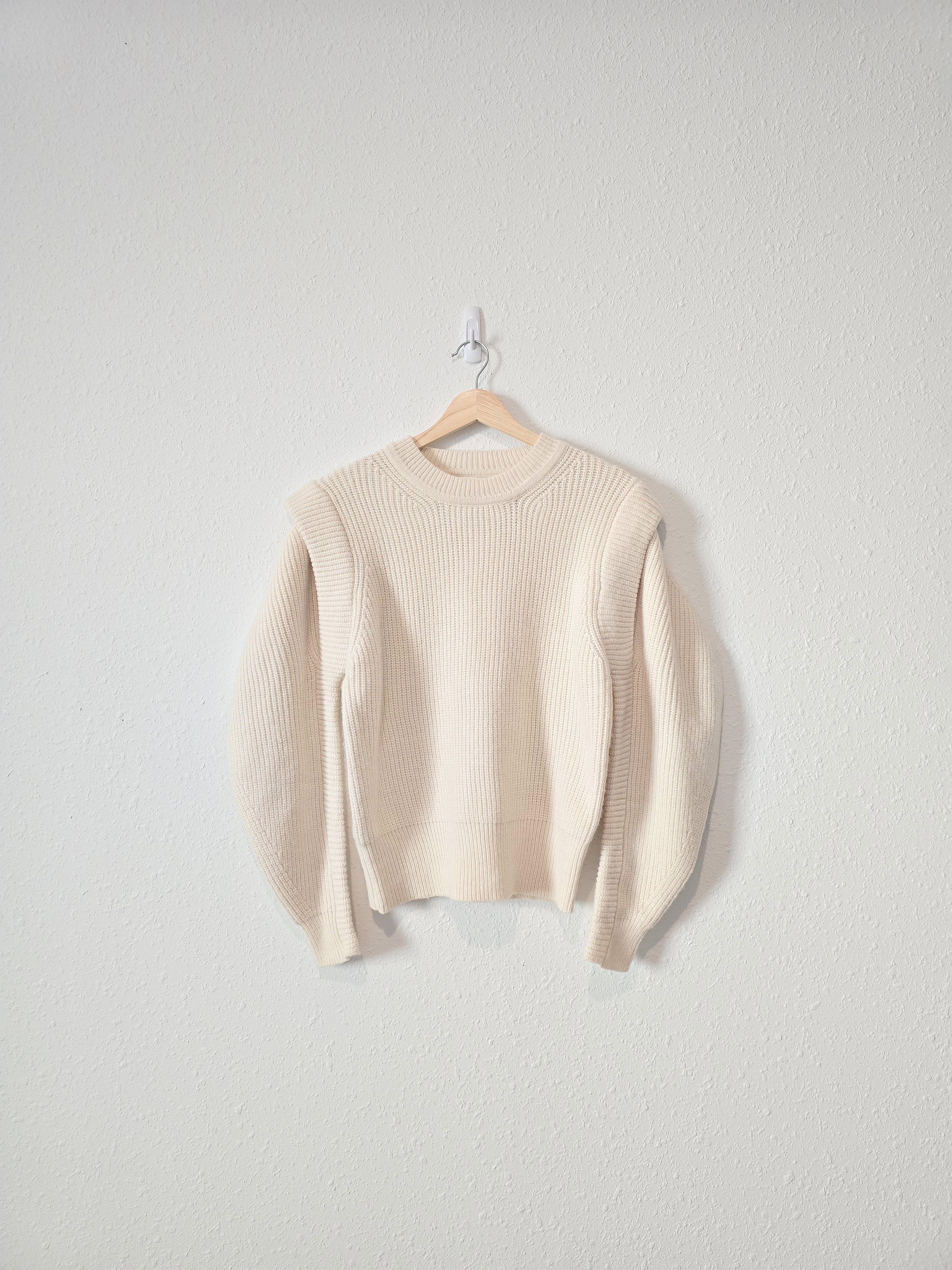 Cream Puff Sleeve Sweater (M)